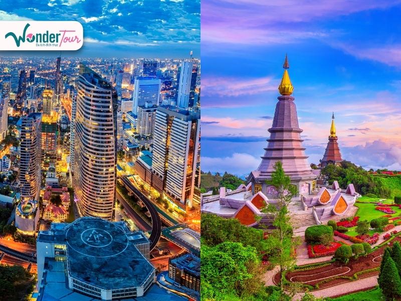 Du lịch thủ đô Bangkok và thành phố cổ kính miền Bắc Thái Lan 